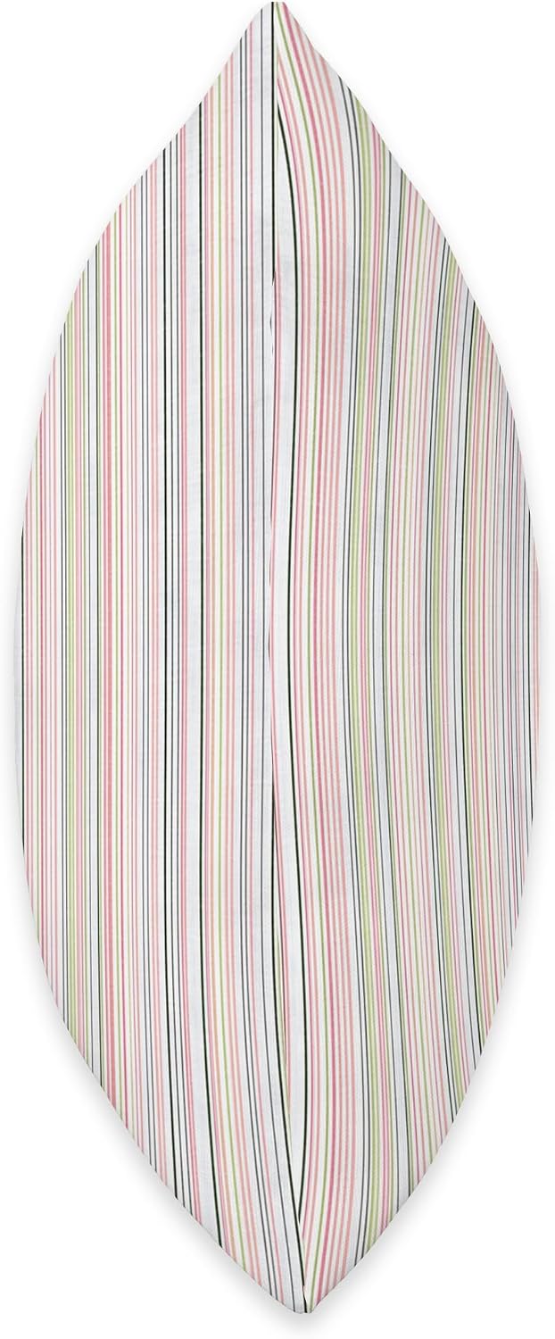 Pastel Pink Stripes Aesthetic Boho Minimalist Pattern Throw Pillow