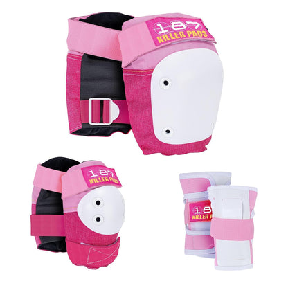 Six Pack Pad Set, Protective Gear for Elbows, Knees, and Wrists - Ideal for Skateboarding, Roller Skating, and Inline Skating