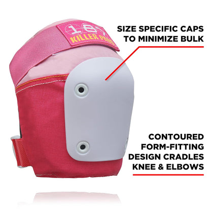 Six Pack Pad Set, Protective Gear for Elbows, Knees, and Wrists - Ideal for Skateboarding, Roller Skating, and Inline Skating