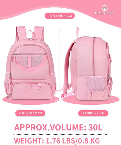 Basketball Bag Backpack for Men Women with Ball & Shoes Compartment 30L Capacity Lightweight Breathable Boys Girls Soccer Ball Bag Backpack Fit Volleyball Football Sports Travel School Gym