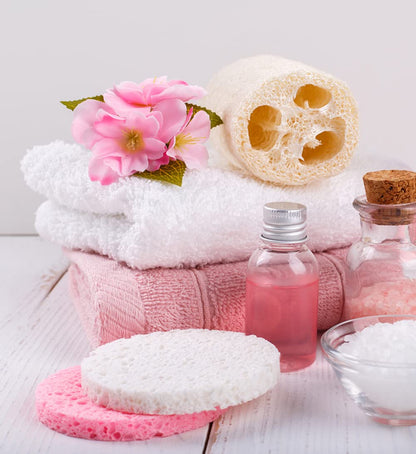 50-Count Compressed Facial Sponges for Daily Face Cleansing, Pink