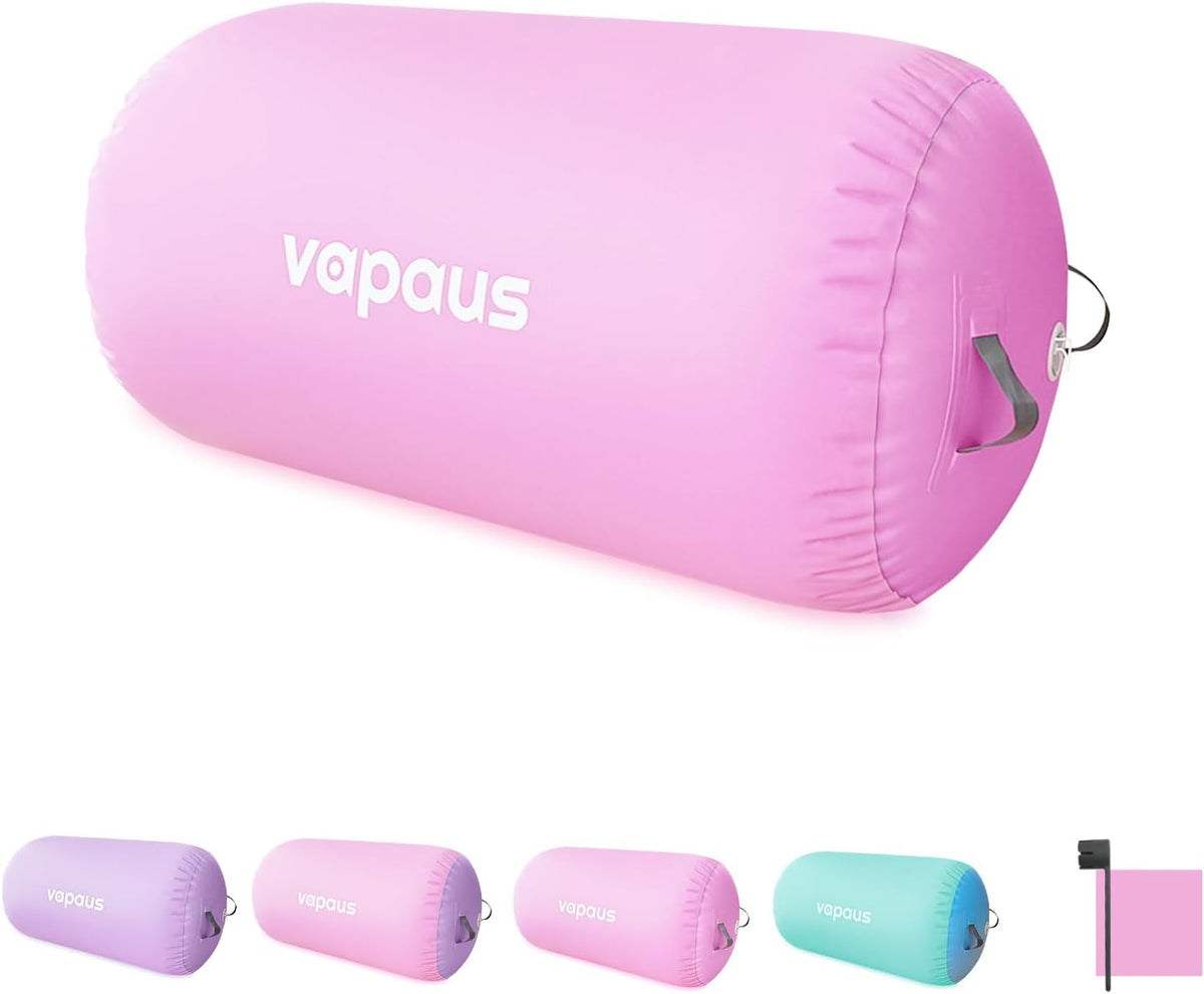 Gymnastics Air Barrel Inflatable Tumbling Roller Mat Back Handspring Trainer Air Roller Tumbler Octagon Barrel Gymnastics Equipment for Tumble Track Cheerleading Yoga Training Durable AntiSlip Double Seal Without Pump