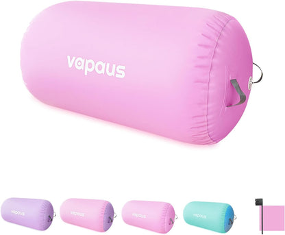 Gymnastics Air Barrel Inflatable Tumbling Roller Mat Back Handspring Trainer Air Roller Tumbler Octagon Barrel Gymnastics Equipment for Tumble Track Cheerleading Yoga Training Durable AntiSlip Double Seal Without Pump