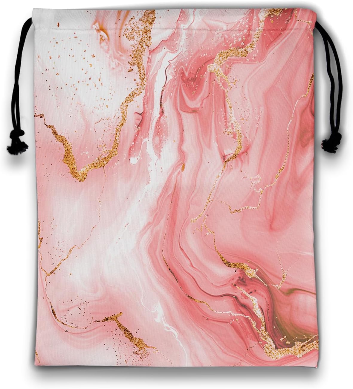 Modern Marble Gymnastics Grip Bag Pink Lightweight Drawstring Gym Bag for Women Grips