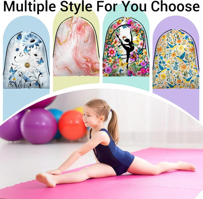 Modern Marble Gymnastics Grip Bag Pink Lightweight Drawstring Gym Bag for Women Grips