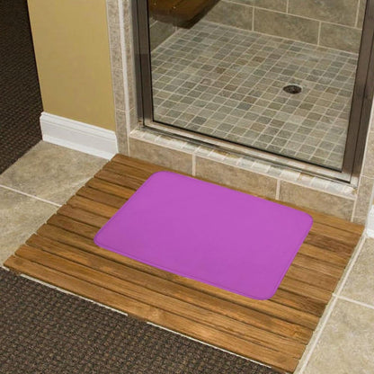 Minimalist Solid Pink Elegant Modern Bath Mat Rug 32x20, Ultra Soft Bathroom Rug, Non Slip and Absorbent Bath Rug Carpet for Bathroom Floor, Tub and Shower