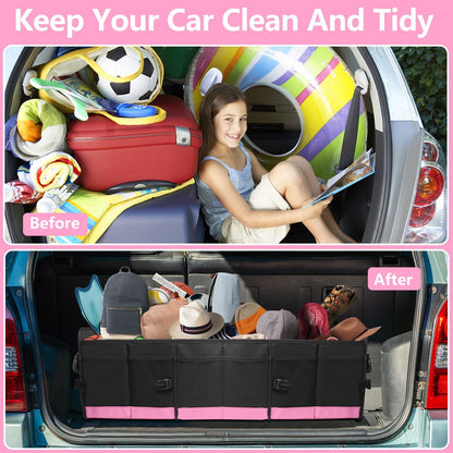Foldable Trunk Organizer for Car SUV Truck 95L Large Capacity