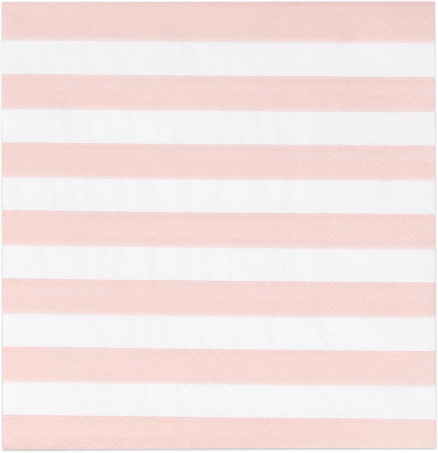 Pink Striped Cocktail Napkins Blush Pink and White Beverage Napkins 100 Count Disposable 3 Ply Baby Shower Party Bar Table Decor