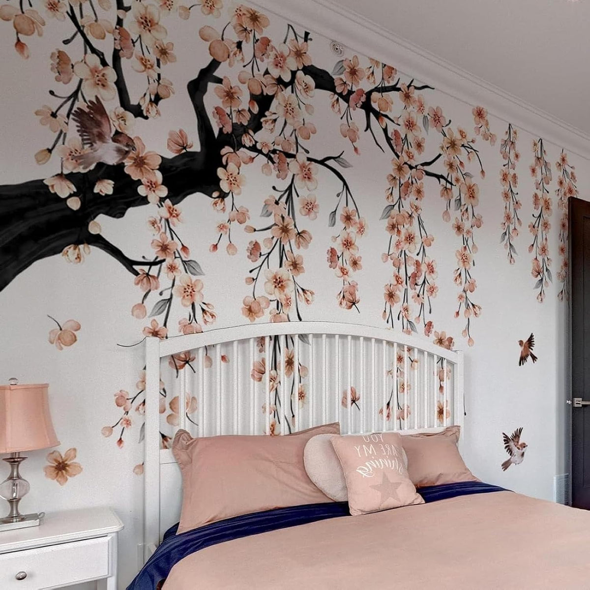 Large Cherry Blossom Branch Wall Stickers 4 Sheet Wall Decor