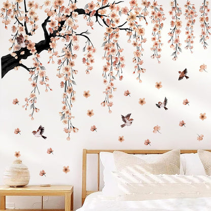 Large Cherry Blossom Branch Wall Stickers 4 Sheet Wall Decor