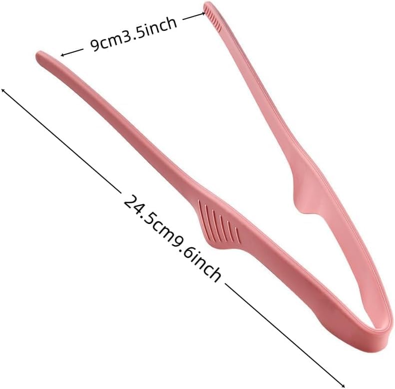 4 Pack Silicone Food Tongs, Heat Resistant BBQ Clamps(Colorful)