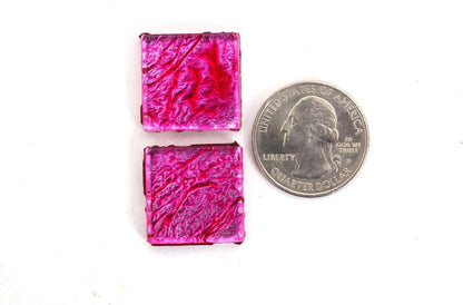 3/4 Inch (20mm) Pink Foil Mosaic Tile, 3 Pound (48 oz) Bulk Assortment of Mosaic Tiles - Mosaic Tile