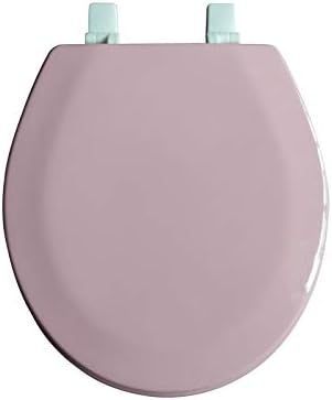 Round Wooden Toilet Seat With Beveled Edge (Pink)*