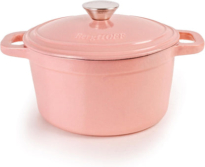 Neo 3 Qt Pink Enameled Cast Iron Round Dutch Oven with Lid
