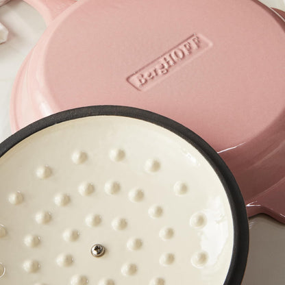 Neo 3 Qt Pink Enameled Cast Iron Round Dutch Oven with Lid