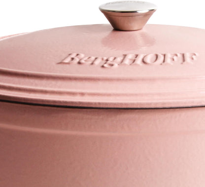 Neo 3 Qt Pink Enameled Cast Iron Round Dutch Oven with Lid