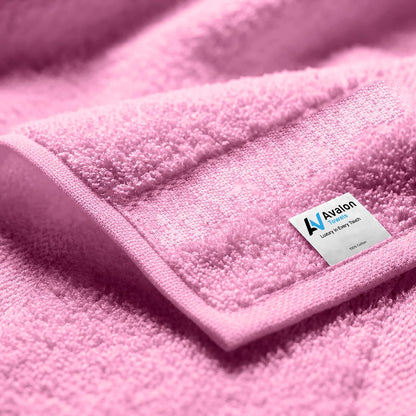 Wash Cloths, Pink Face Towels, 12x12 Inch, 24 Pack