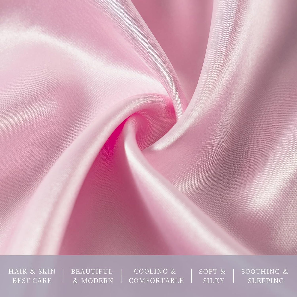 Pink Satin Pillowcase, Similar to Silk Pillow Cases 20x26 inches