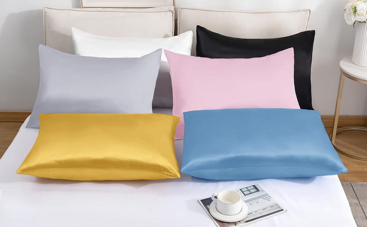 Pink Satin Pillowcase, Similar to Silk Pillow Cases 20x26 inches