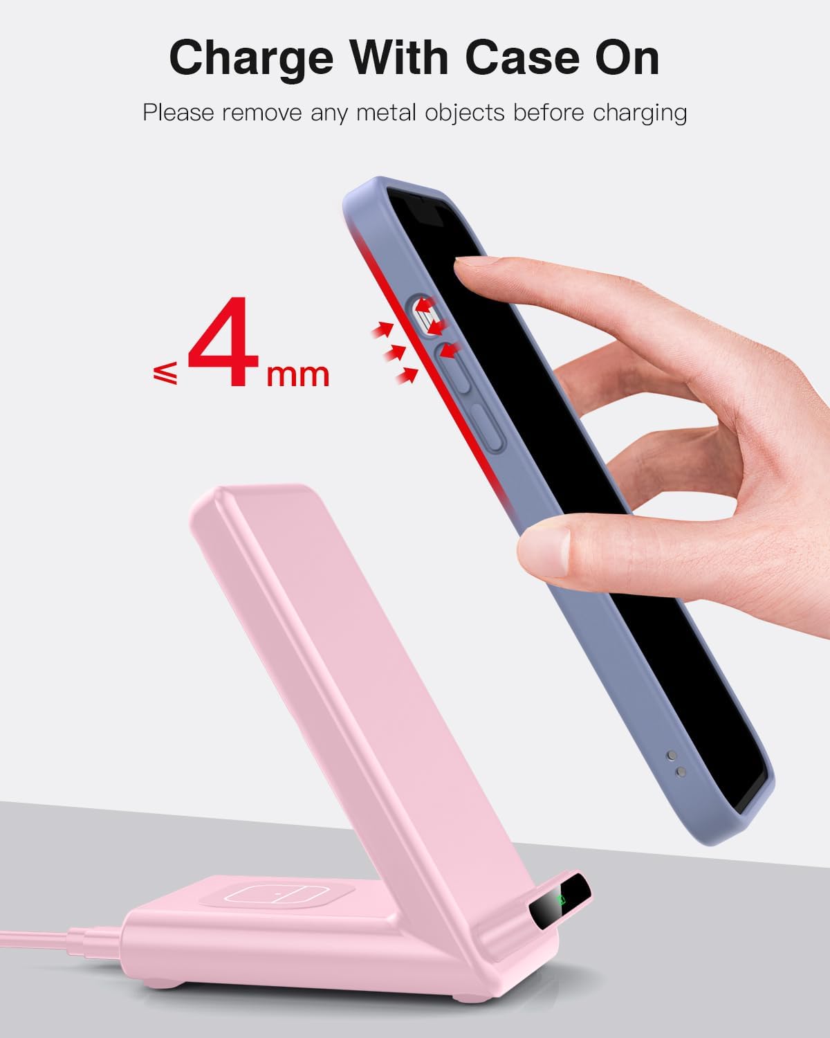 Wireless Charging Station,3 in 1 Charging Stand for Apple Multiple Devices