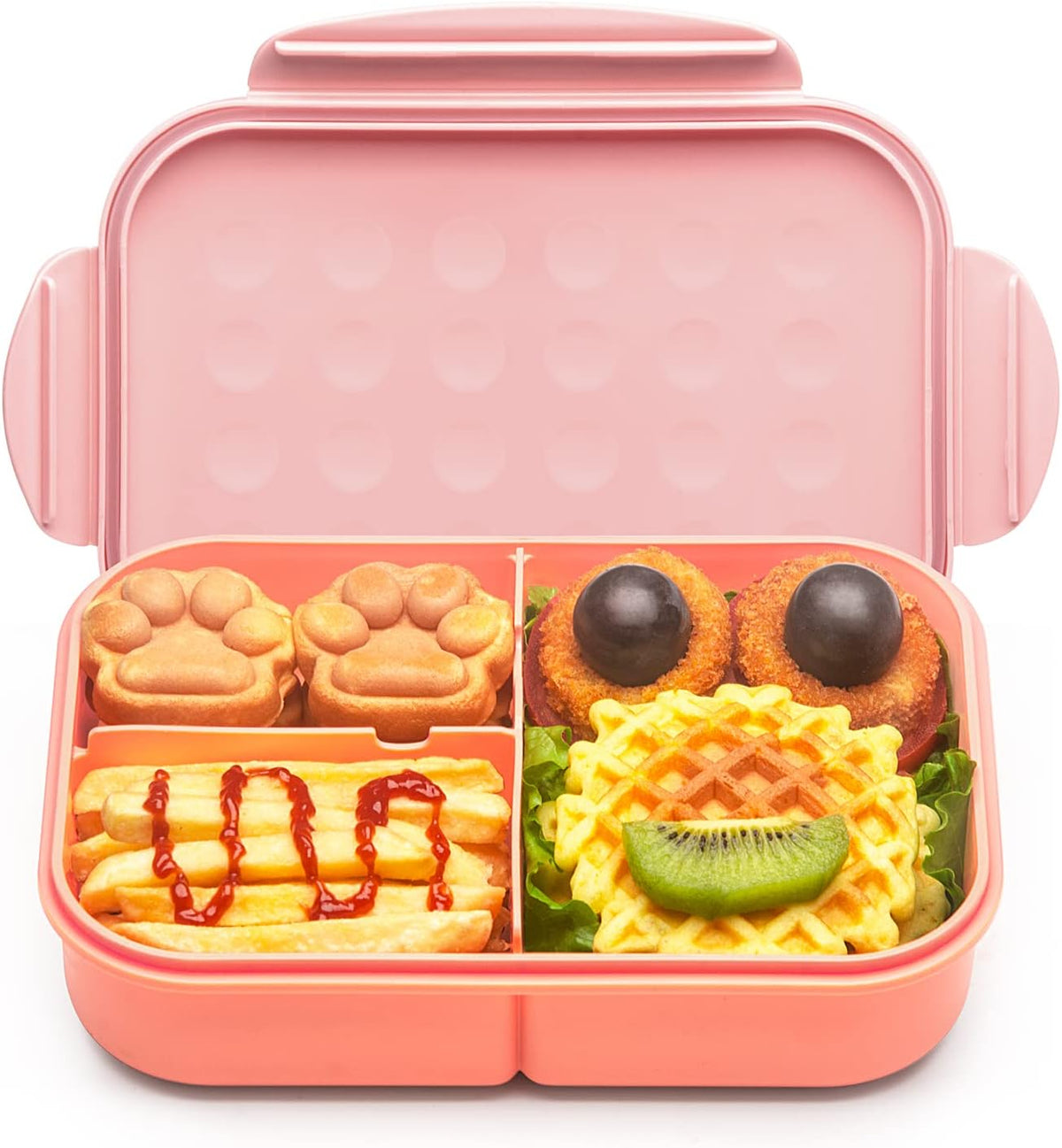 ® Bento Lunch Box for Kids, 1150ml, 3 Compartments, Pink