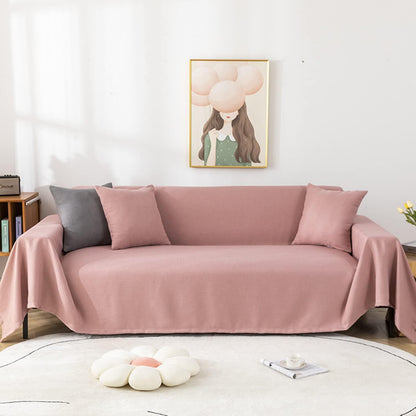 Modern Sofa Blanket, Sofa Throw 3 Seater, Washable Couch Cover Bed Protector, Multi Purpose Large Throw for Sofas Bedroom Travel Camping-pink-180x130cm(70x51inch)