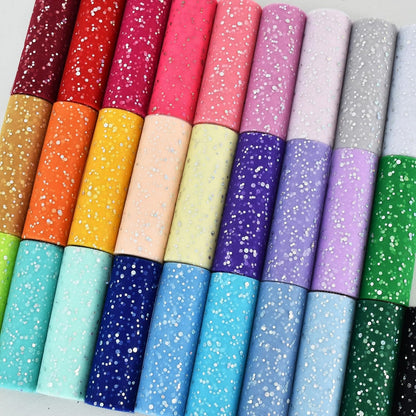 Peach Pink Glitter Tulle Rolls 6 Inch by 10 Yards Sequin Tulle Fabric Ribbon for DIY Tutu Skirt Sewing Bow Decorations Craft Supplies Birthday Wedding Baby Shower Party Decoration