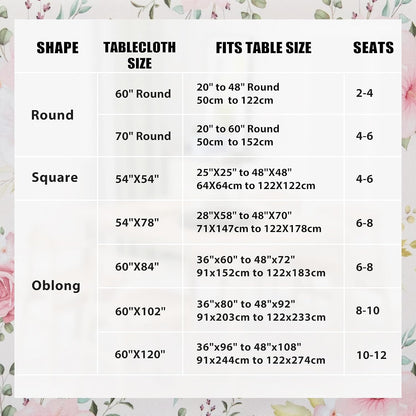 Flower Tablecloth, Pink Floral Table Cloth for Rectangle Tables,Waterproof Resistant Rose Table Cover for Valentines,Parties,Wedding Use Spring/Summer (54 X 78 Inch)