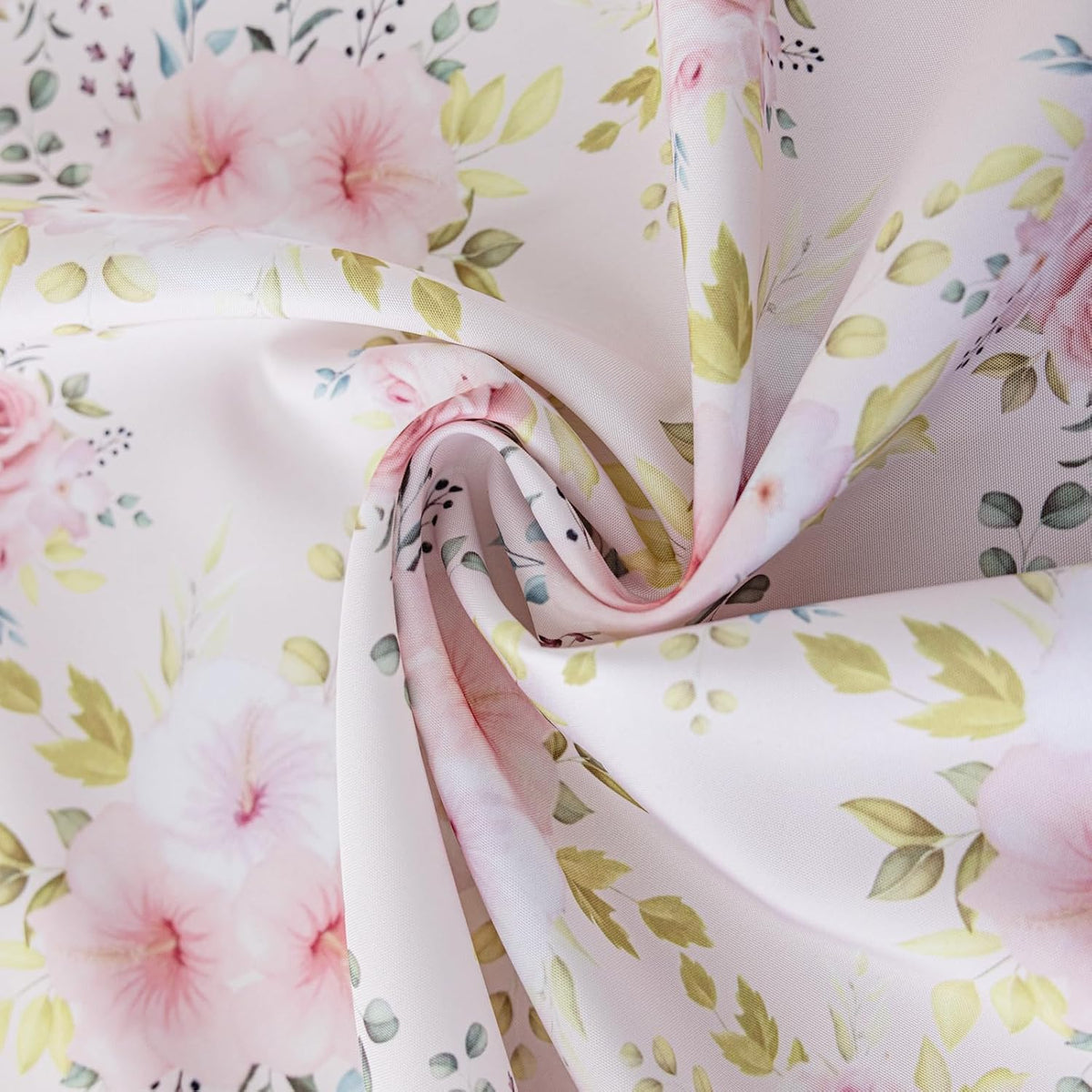 Flower Tablecloth, Pink Floral Table Cloth for Rectangle Tables,Waterproof Resistant Rose Table Cover for Valentines,Parties,Wedding Use Spring/Summer (54 X 78 Inch)