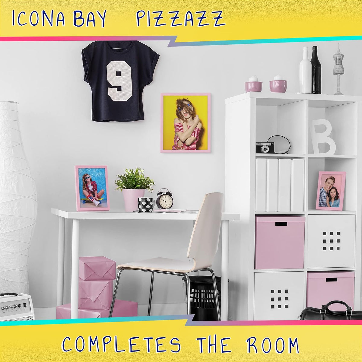 4x6 Pastel Pink Picture Frame - Solid Wood, Pizzazz Collection