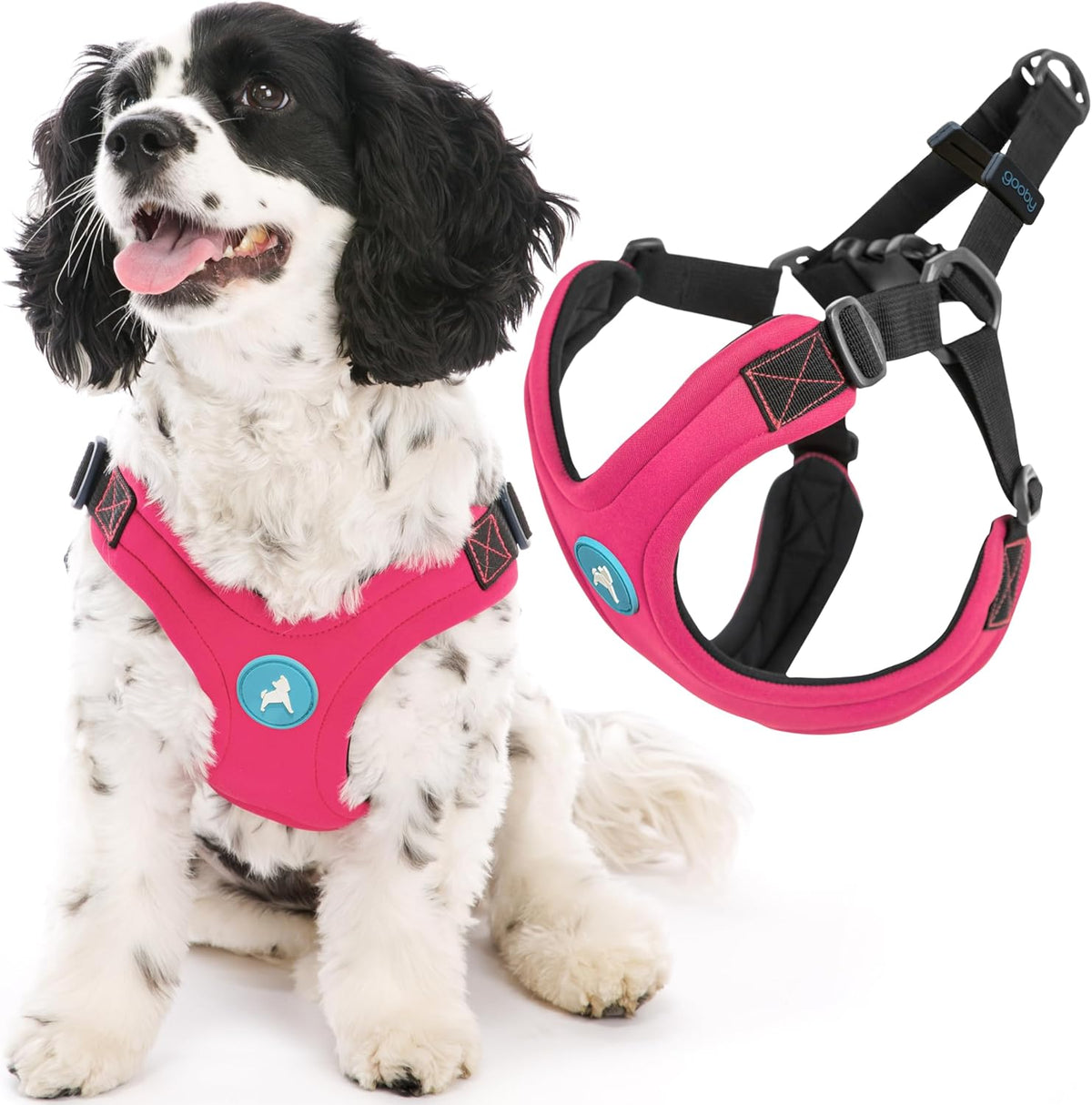 Escape Free Sport Dog Harness, Choke-Free, Pink, Large