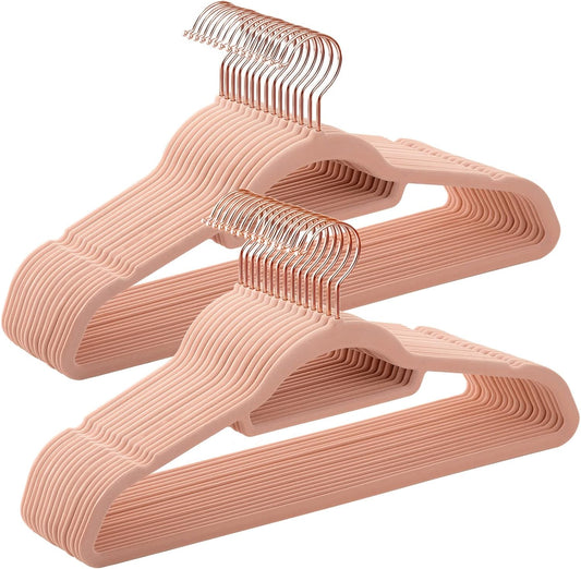 SONGMICS Velvet Hangers, Set of 30, Non-Slip, Space-Saving