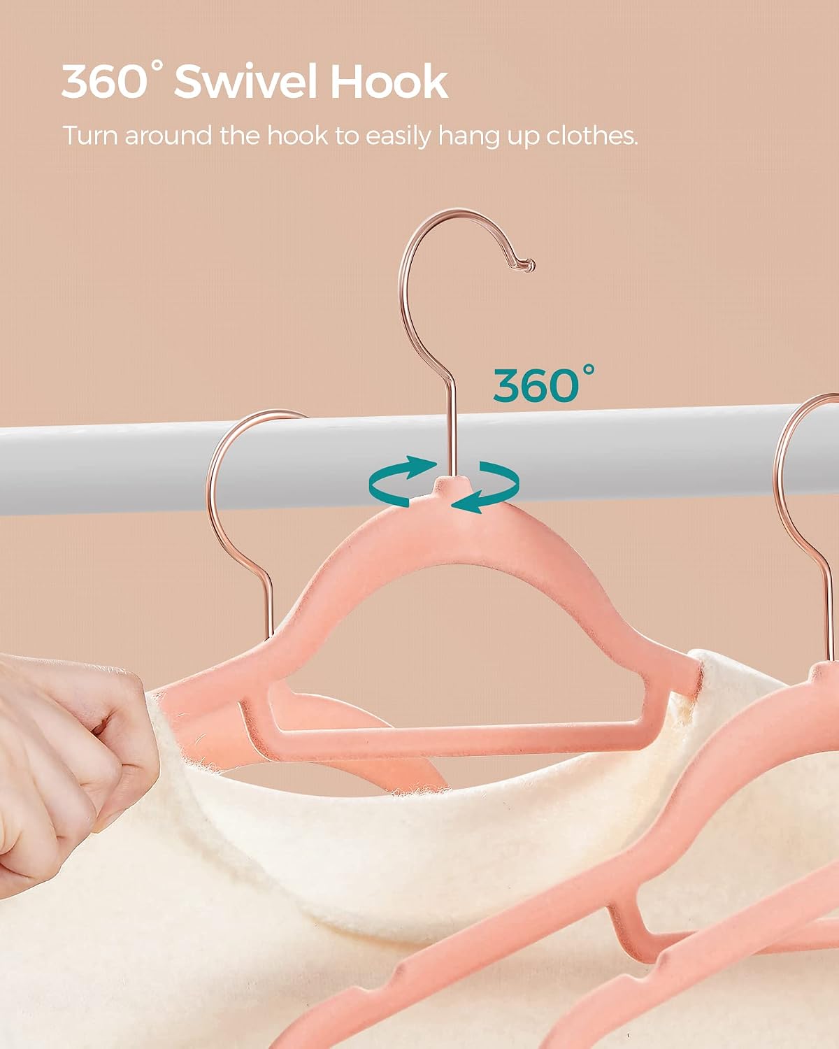 SONGMICS Velvet Hangers, Set of 30, Non-Slip, Space-Saving