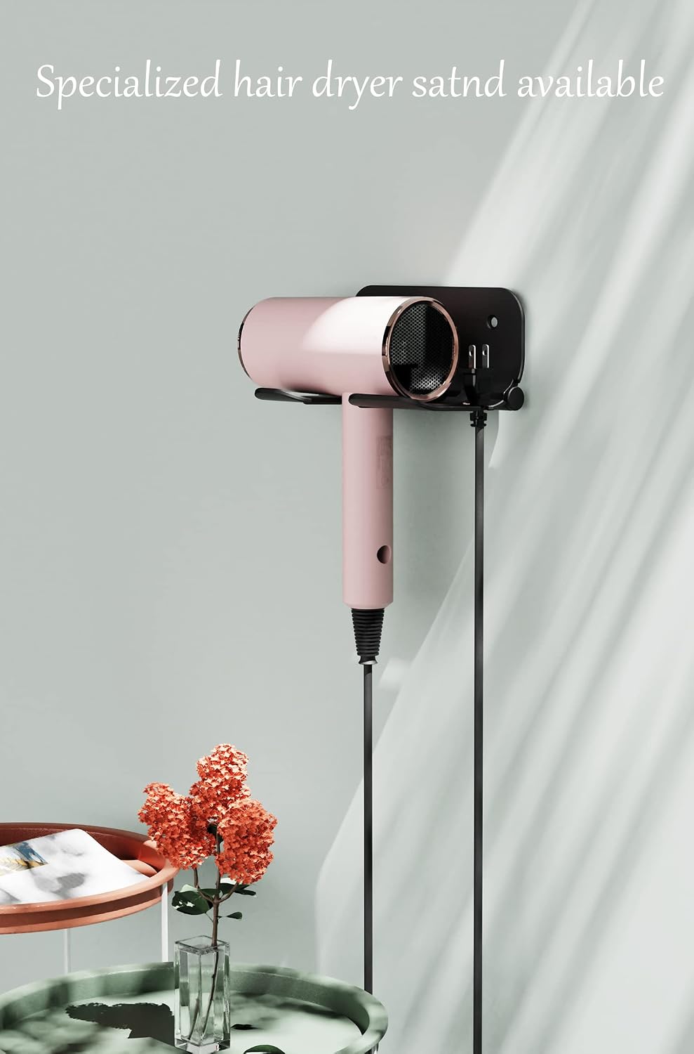 FUNTIN Hair Dryer, Blow Dryer with Diffuser Brush for Women 4C Thick Hair Ionic Hair Dryer(Baby Pink)