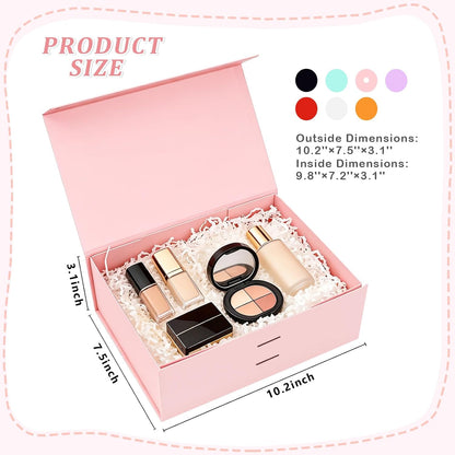 Pink Magnetic Gift Box for Present Medium Gift Boxes with Lid for Women