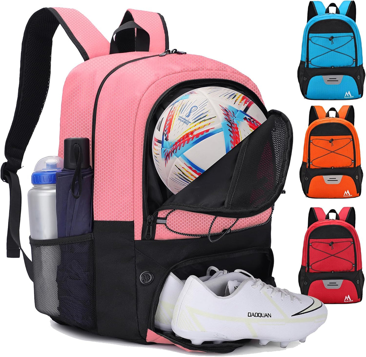 Soccer Bag,Youth Soccer Backpack with Ball and Cleat Compartment