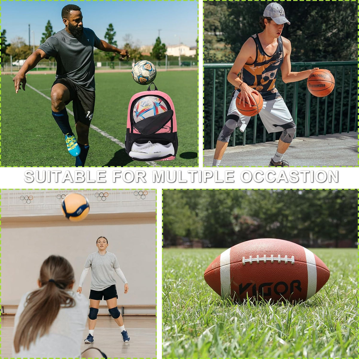 Soccer Bag,Youth Soccer Backpack with Ball and Cleat Compartment