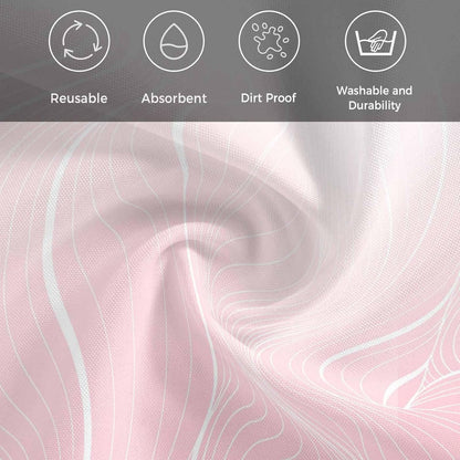Cloth Napkins Set of 4 Ombre Pink Stripes Cocktail Napkins Striped Lines Waves Washable Reusable Soft Dinner Table Napkins for Dinner Party Banquet Hotel Holiday Everyday Use 20x20 Inch