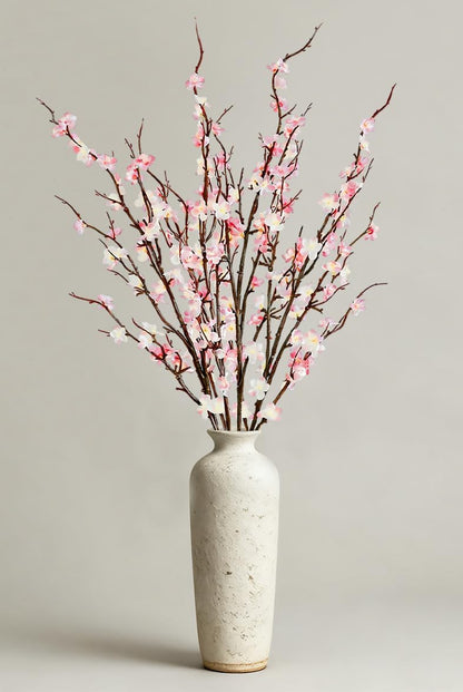 4 Pcs Cherry Blossom Branches 39 Inch Pink Fake Flowers Spring Decorations for Home Decor, Artificial Flowers Long Stem Branches for Vase Wedding Office Party Table Decor Centerpieces