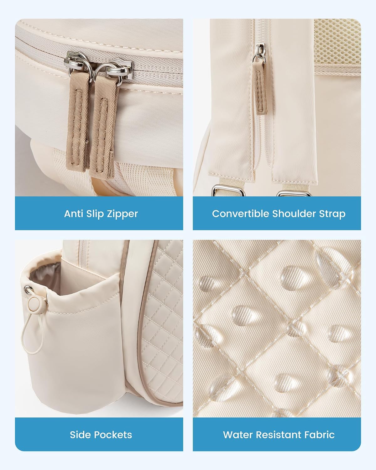 Tennis Bag, Quilted Tennis Bag for Women, Tennis Racket Backpack Bag