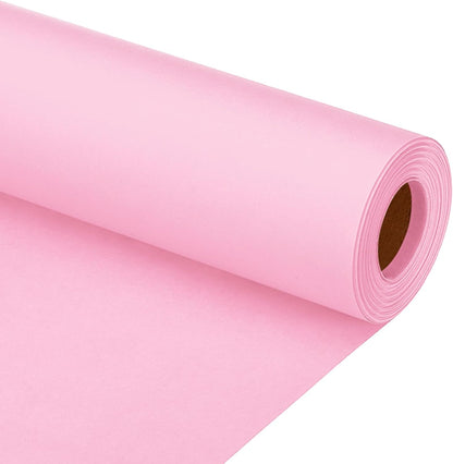 Wrapping Paper, 12"x600"(50') Bulletin Board Paper Roll Kraft Paper Roll Construction 80GSM for Shipping Packing Gift Wrapping Craft Flower Bouquet Christmas, Pink