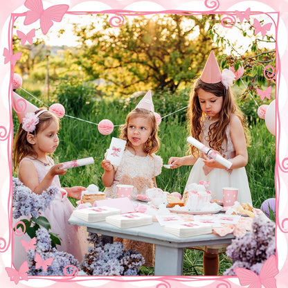 HunnmingRe 150 Pcs Bow Napkins for Decoupage 3 Ply Coquette Cute Party Supplies Bow Party Disposable Paper Napkins for Bachelorette Bridal Baby Shower Tea Wedding Birthday(Pink,Rectangle)