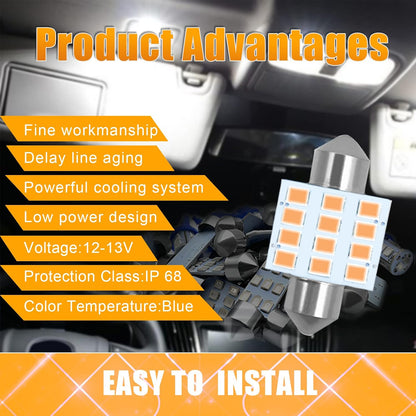 Car LED Bulb, Pink, 24 Sets, Compatible with All Vehicles, Wide Range of Applications, Easy Installation