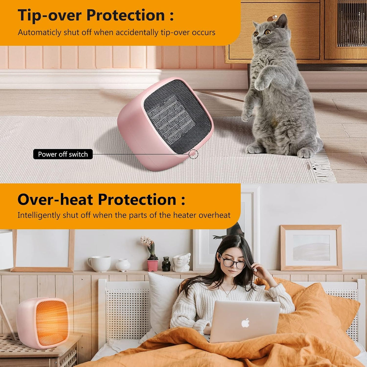 Space Heater, Small Portable Electric Heaters