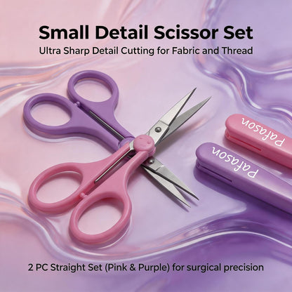 Small Travel Sewing Craft Scissors Set Straight Precision Fine Tip