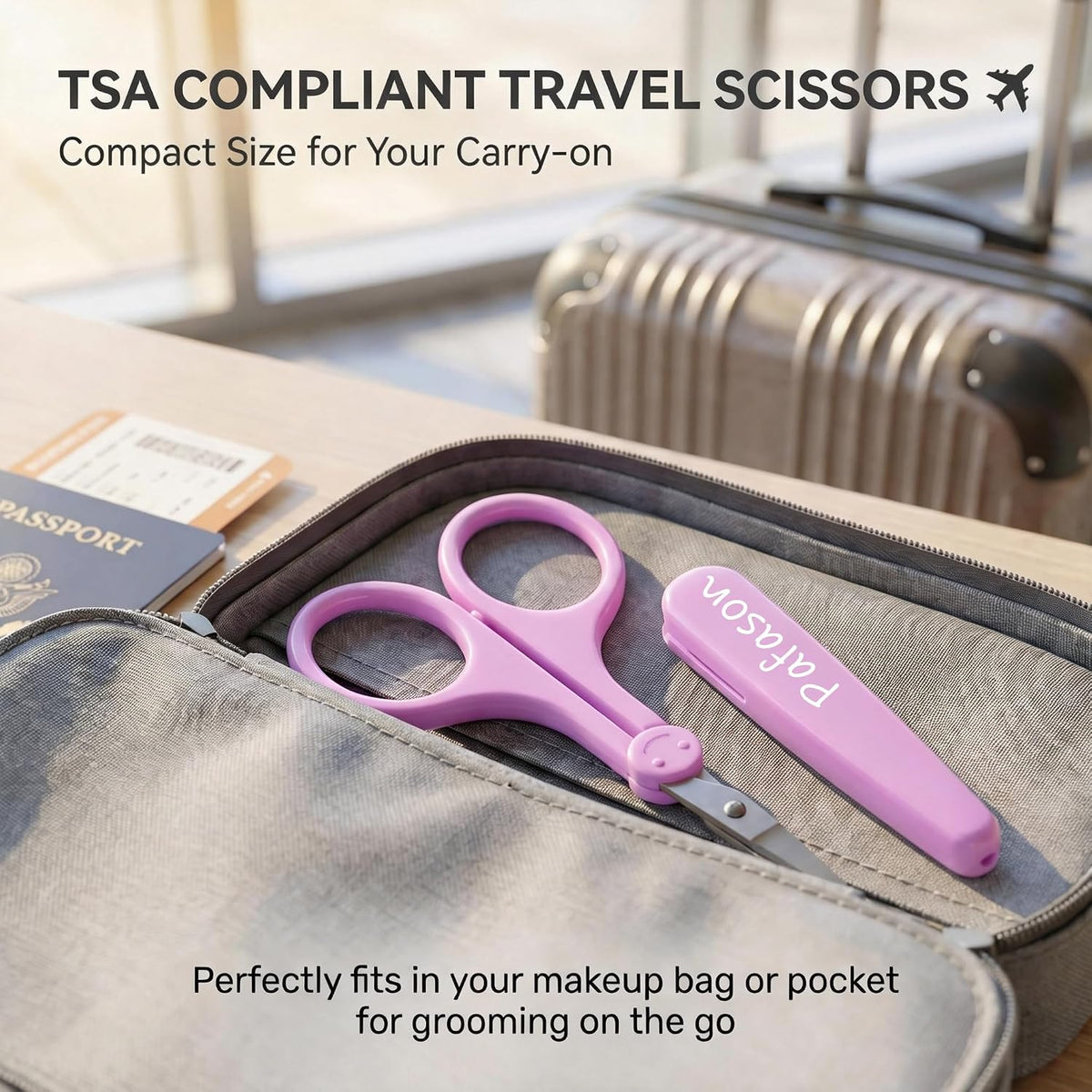 Small Travel Sewing Craft Scissors Set Straight Precision Fine Tip
