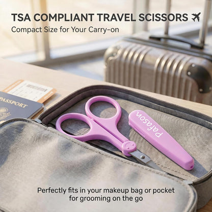 Small Travel Sewing Craft Scissors Set Straight Precision Fine Tip