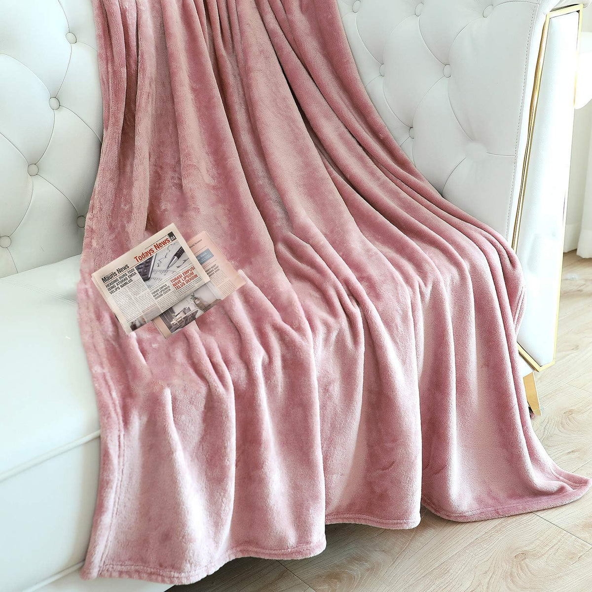 Large Flannel Fleece Throw Blanket, 50×70 Inch