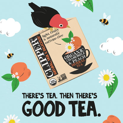 Clipper Organic Chamomile & Peach Herbal Tea, 50 Tea Bags