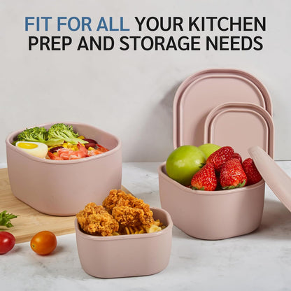 12Pcs/Set Nesting Silicone Food Storage Containers with Lids